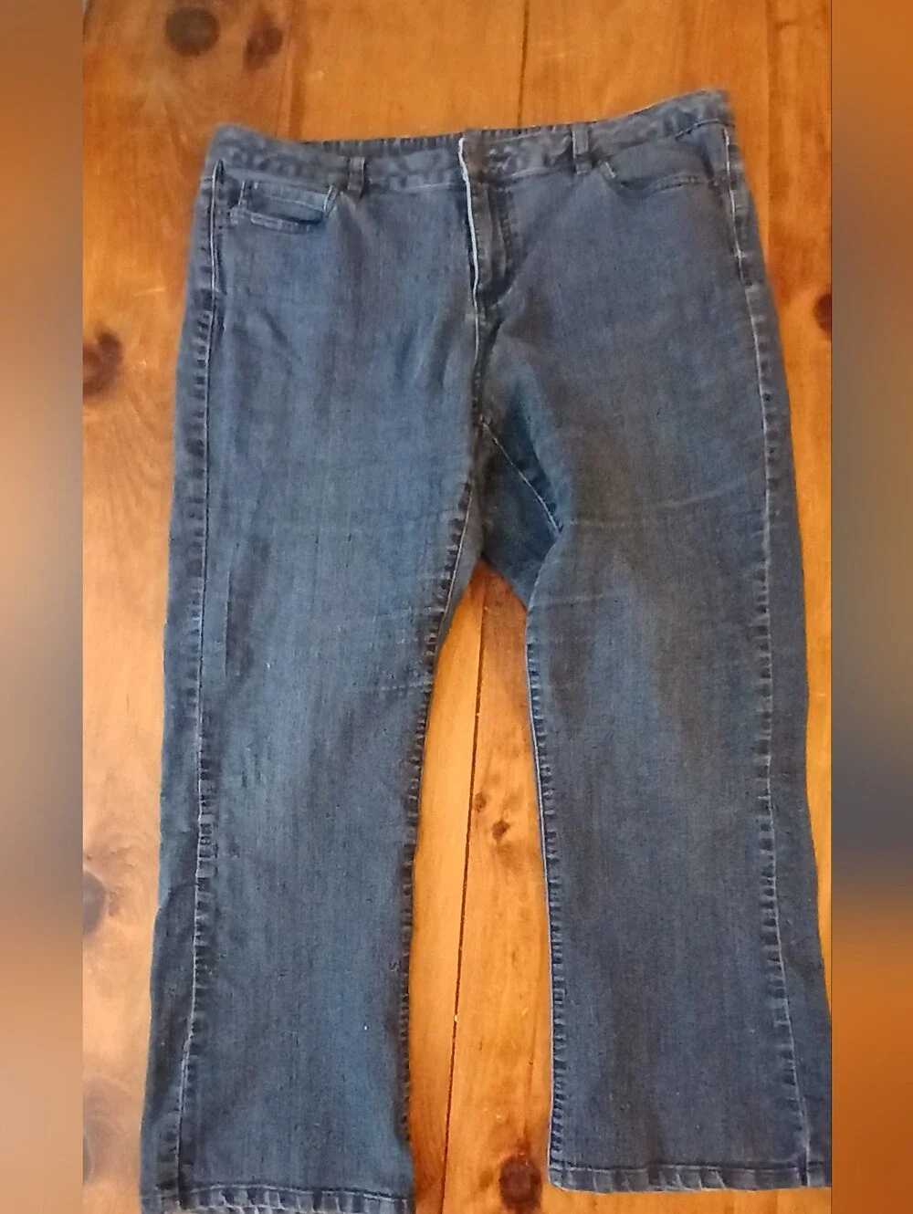 Michael Kors Women's Size 16W Blue Denim Straight Bootcut Jeans.